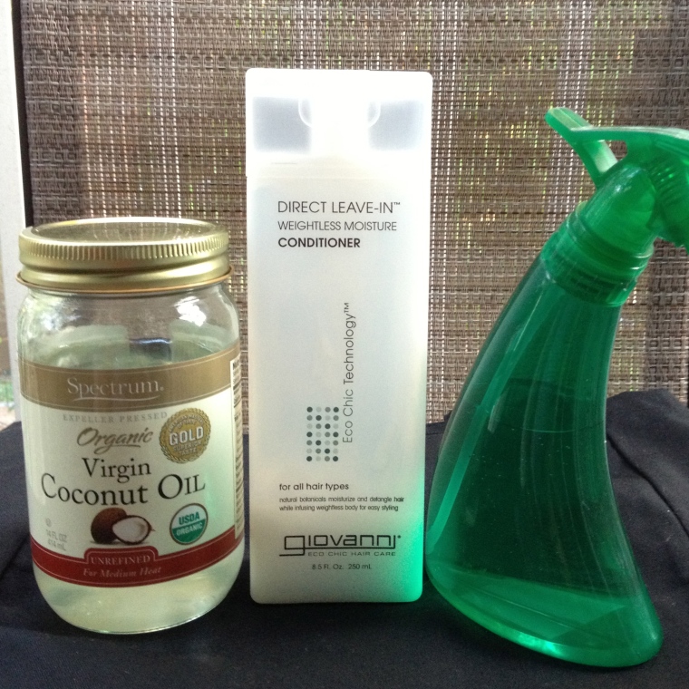 Ingredients for DIY Curl Refreshing Spray